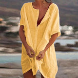 Ágata - Relaxed Linen and Cotton Dress