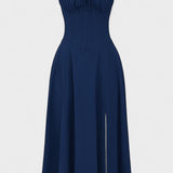 Carolina - Floral Dress with Fitted Bodice