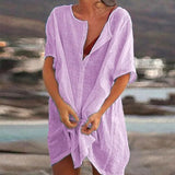 Ágata - Relaxed Linen and Cotton Dress