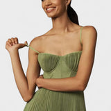Melissa - Pleated Midi Dress