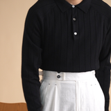 Jelle™ Elegant Fine-Knit Polo for Men