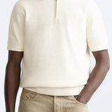 Elegant Knitted Polo with Zip
