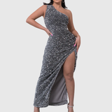 Lilia | Luxury One-Shoulder Evening Dress