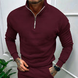 Lorenzo Bianchi | Luxury Men's Jumper with Short Zip and Timeless Style