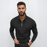 Lorenzo Bianchi | Luxury Men's Jumper with Short Zip and Timeless Style
