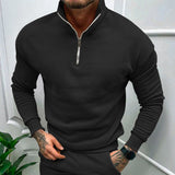 Lorenzo Bianchi | Luxury Men's Jumper with Short Zip and Timeless Style