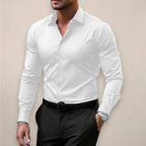 Men's Elegant Professional Slim-Fit Stretch Shirt