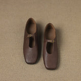 Elspeth | High-Vamp Mary Jane Flat