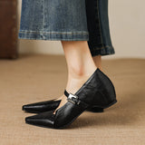 Tamsin | Pointed-Toe Mary Jane Flat