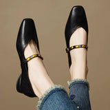 Zyra | Genuine Leather Ballet Flats