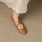 Zeor | Genuine Leather Ballet Flats