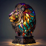 Lion - Stained Glass Lamp