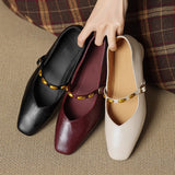 Zyra | Genuine Leather Ballet Flats