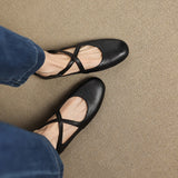 Zeor | Genuine Leather Ballet Flats