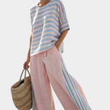 Flaminia - Elegant Blue and Soft Trousers