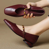 Zyra | Genuine Leather Ballet Flats