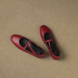 Zeor | Genuine Leather Ballet Flats