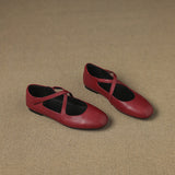 Zeor | Genuine Leather Ballet Flats