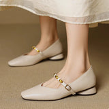 Zyra | Genuine Leather Ballet Flats