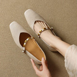 Zyra | Genuine Leather Ballet Flats