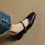 Zyra | Genuine Leather Ballet Flats