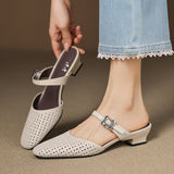 Nilda | Genuine Leather Mules