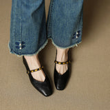 Zyra | Genuine Leather Ballet Flats