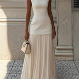 Rute | Sleeveless Dress with Flowing Pleats