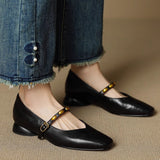 Zyra | Genuine Leather Ballet Flats