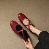 Zeor | Genuine Leather Ballet Flats