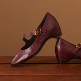 Quira | Round-Toe Mary Jane Flat