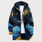 Harper | Coat with Celestial Pattern