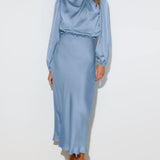 Maristela | Luxury Satin Maxi Dress