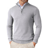 Caitlin™ Luxury Men's Zip-Neck Jumper