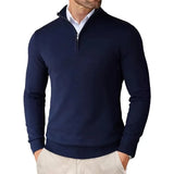 Caitlin™ Luxury Men's Zip-Neck Jumper