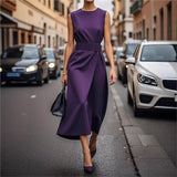 Clara | Elegant Round-Neck Dress