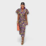 Vanessa - Elegant Dress with V-Neckline