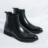Edgar™ Glossy Chelsea Boots with Red Sole