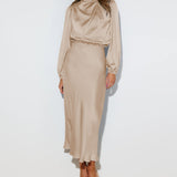 Maristela | Luxury Satin Maxi Dress