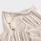 Alice - Cashmere Jumper with Cable Pattern