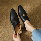 Olga | Genuine Leather Mules
