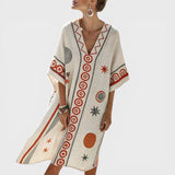 Émilie - Elegant Silk Beach Dress for Unforgettable Summer Looks