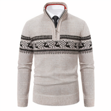 Men's Half-Zip Jumper – Casual Cotton Blend Jumper