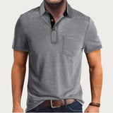 Men's Classic Casual Comfort Short-Sleeve Polo