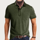 Men's Classic Casual Comfort Short-Sleeve Polo