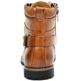 Gijs™ Sturdy Leather Boots for Men with Buckle and Laces