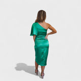 Cátia - Shiny Satin Dress
