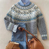 Ivory Yoke Knit Jumper Martine