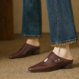 Olga | Genuine Leather Mules