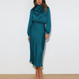 Maristela | Luxury Satin Maxi Dress
